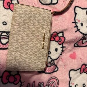 Michael Kors Beige Wristlet